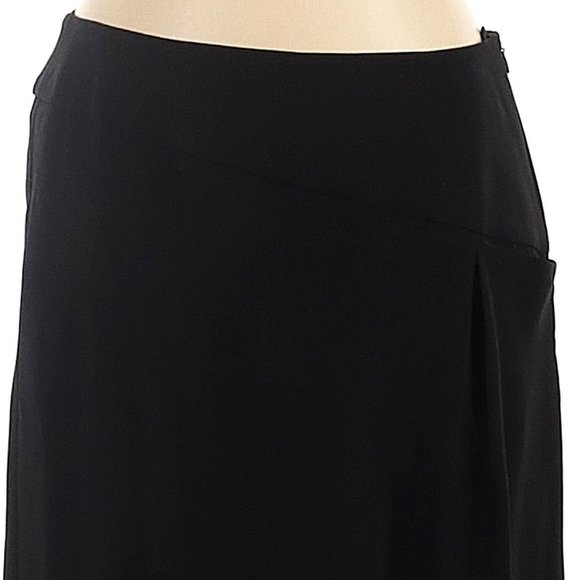 Giorgio Armani Black Fit & Flare Fine Crepe Skirt- Sz. 40/4 - Picture 3 of 9
